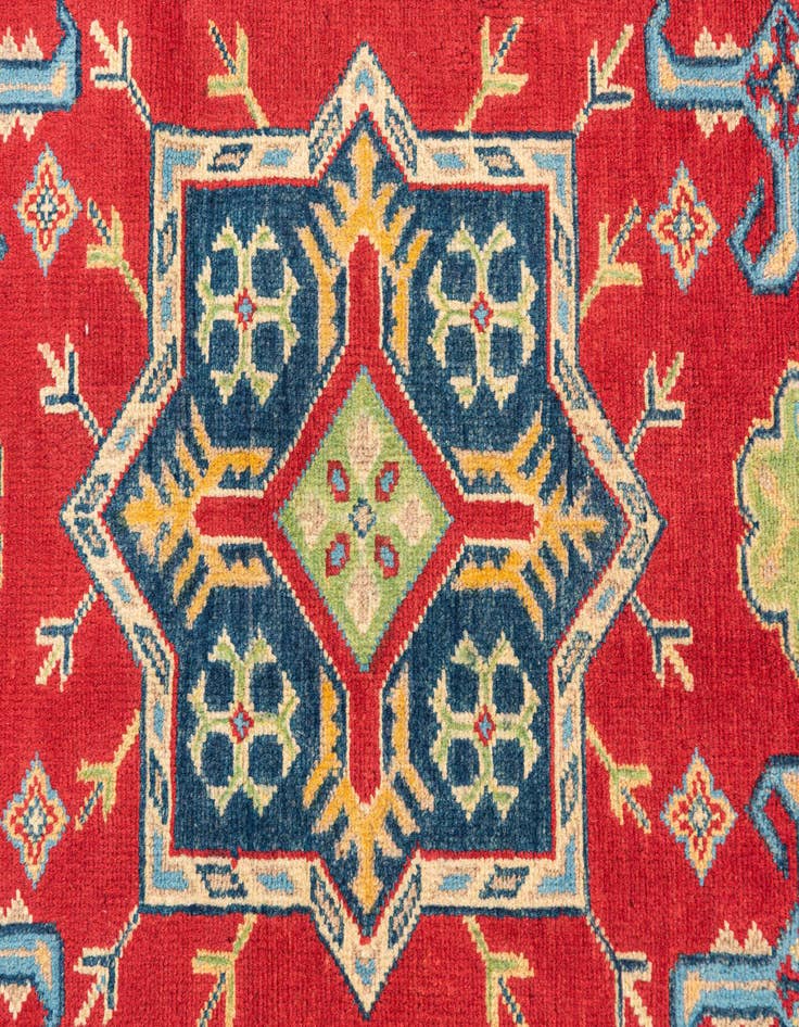 Detail image of  2' 9 x 4'  Hand Knotted Kazak Rug