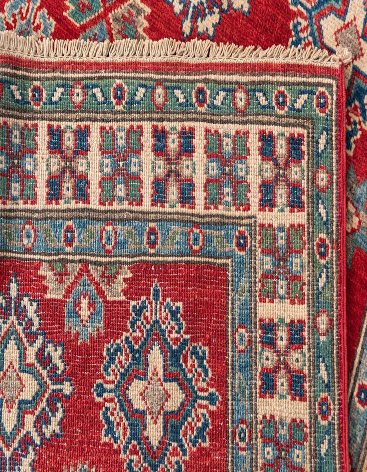 Detail image of  3' 5 x 5' 1  Hand Knotted Kazak Rug