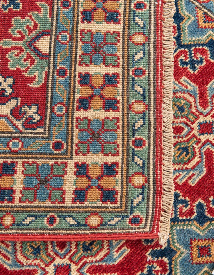 Detail image of  3' 2 x 5'  Hand Knotted Kazak Rug