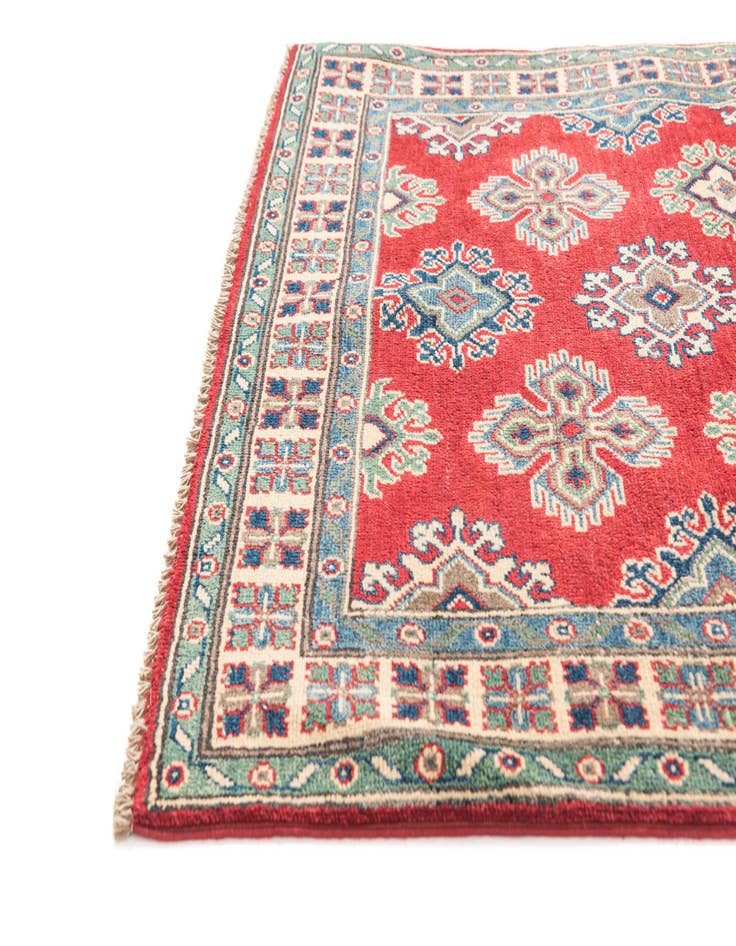 Detail image of  3' 5 x 5' 2  Hand Knotted Kazak Rug