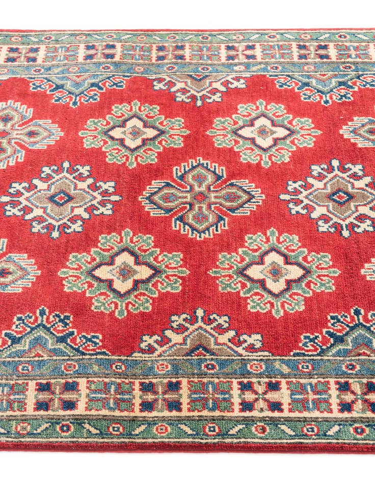 Detail image of  3' 5 x 5' 2  Hand Knotted Kazak Rug