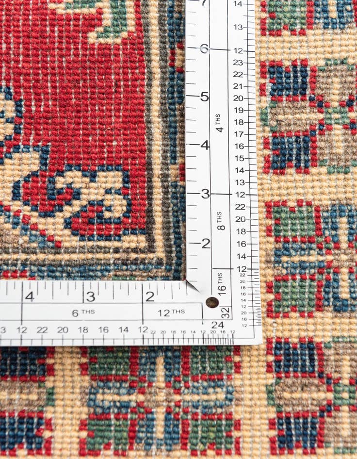 Detail image of  3' 5 x 5' 2  Hand Knotted Kazak Rug