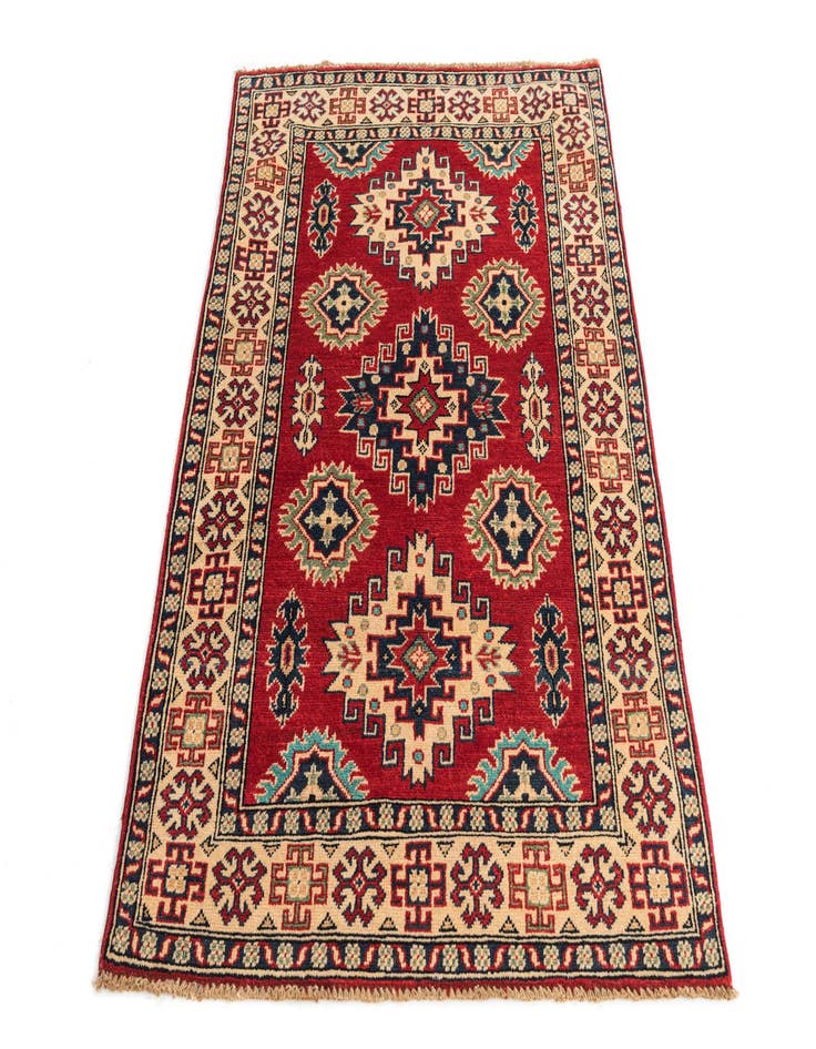 Detail image of  3' 5 x 4' 10  Hand Knotted Kazak Rug