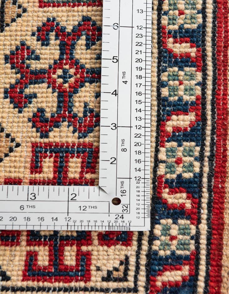 Detail image of  3' 5 x 4' 10  Hand Knotted Kazak Rug