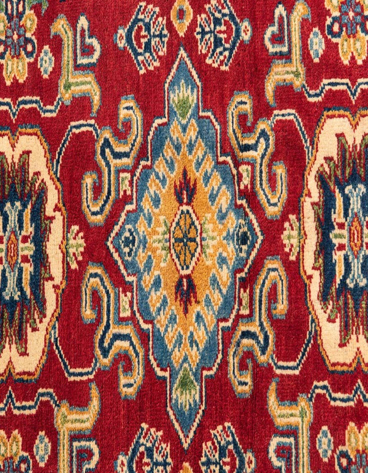 Detail image of  3' 5 x 4' 10  Hand Knotted Kazak Rug