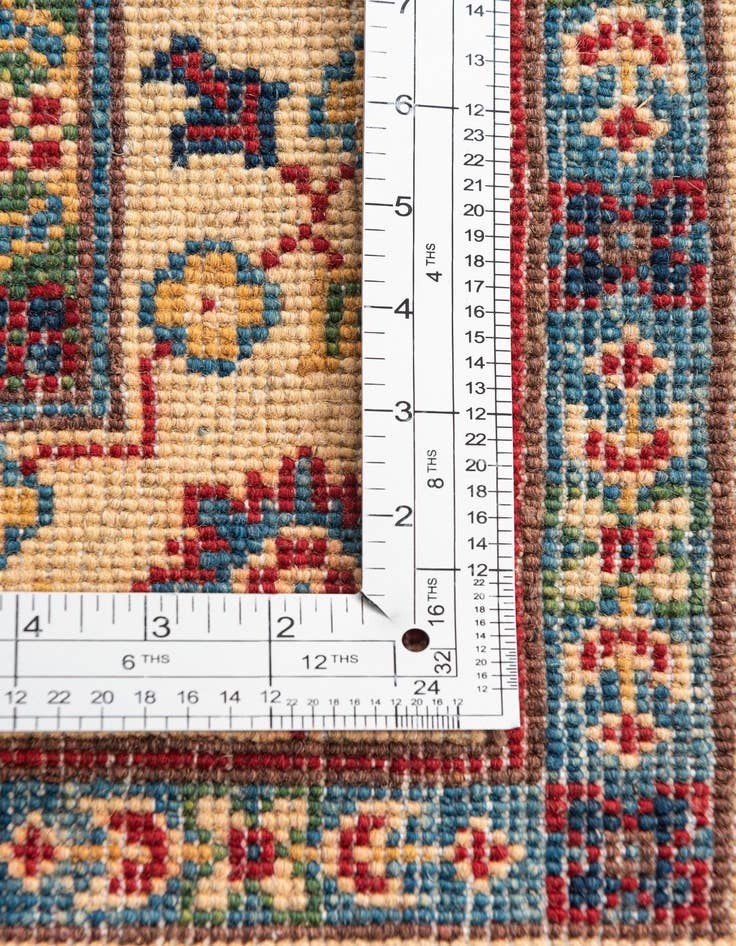 Detail image of  3' 5 x 4' 10  Hand Knotted Kazak Rug