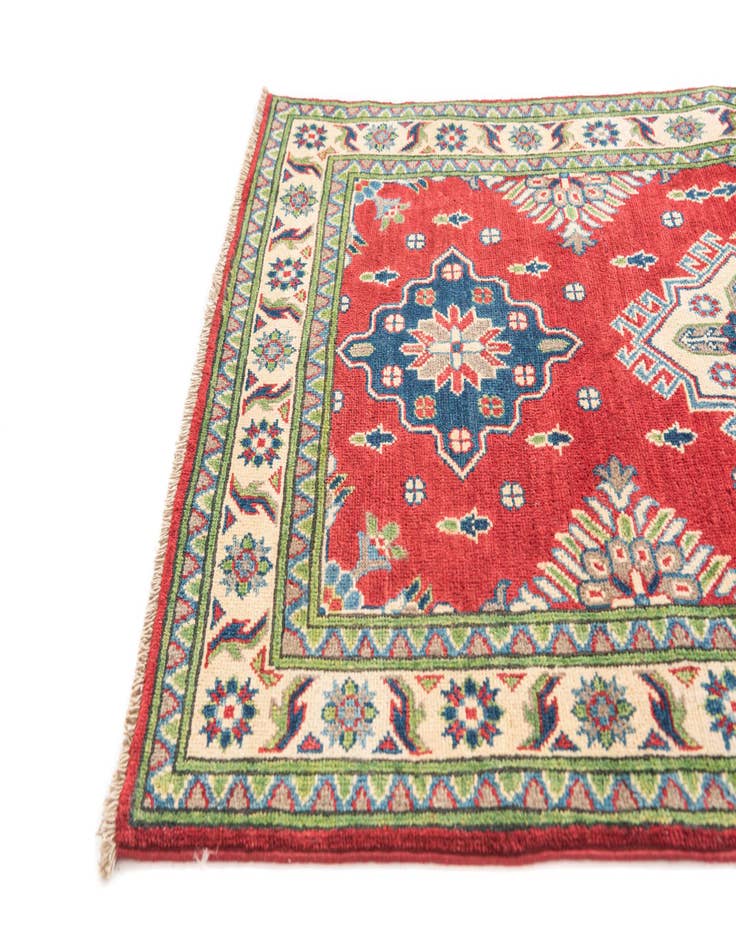 Detail image of  3' 2 x 5'  Hand Knotted Kazak Rug