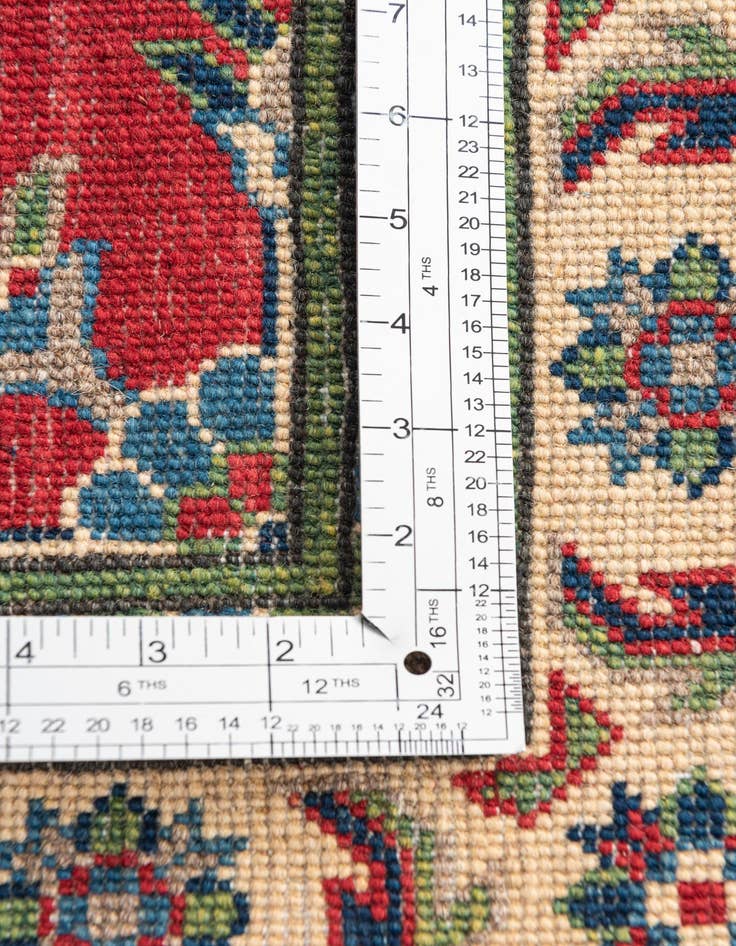 Detail image of  3' 2 x 5'  Hand Knotted Kazak Rug