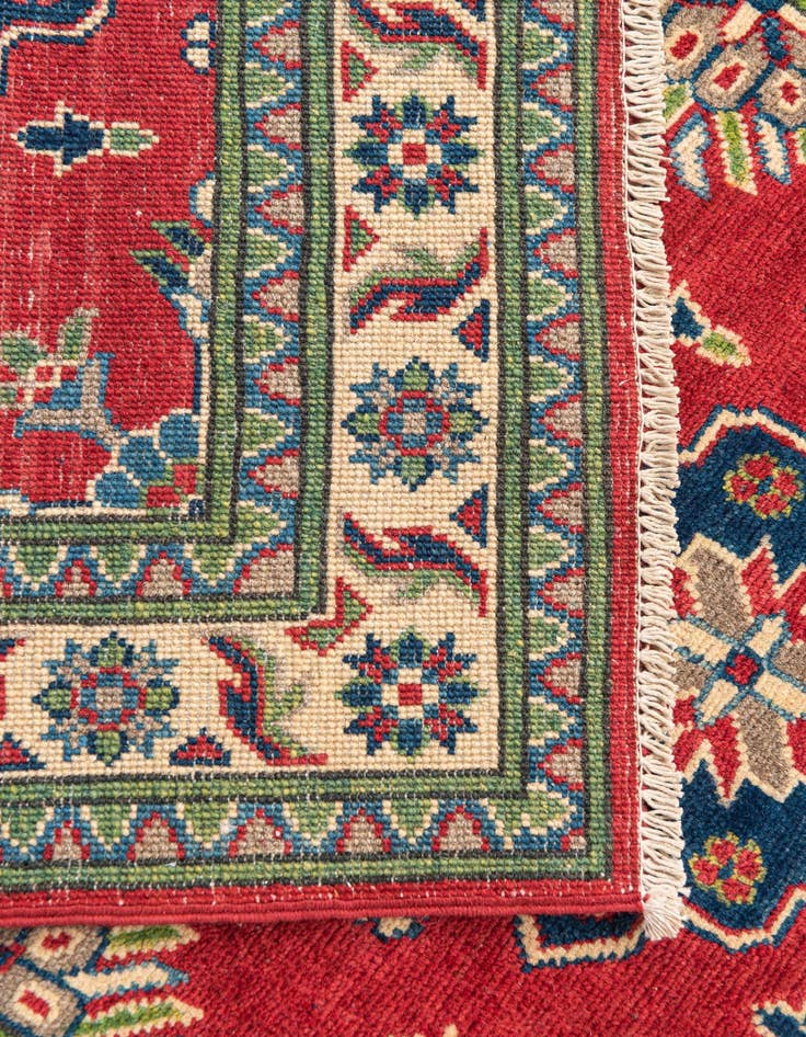 Detail image of  3' 2 x 5'  Hand Knotted Kazak Rug