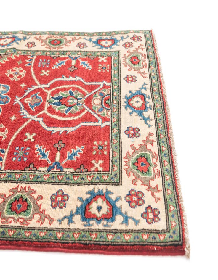 Detail image of  3' 3 x 5'  Hand Knotted Kazak Rug