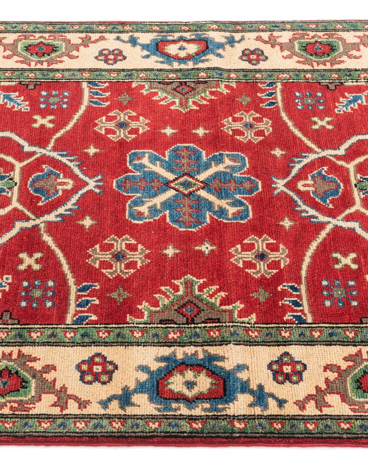 Detail image of  3' 3 x 5'  Hand Knotted Kazak Rug