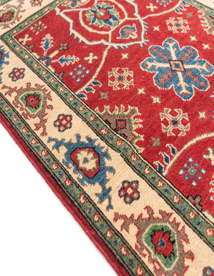 Detail image of  3' 3 x 5'  Hand Knotted Kazak Rug
