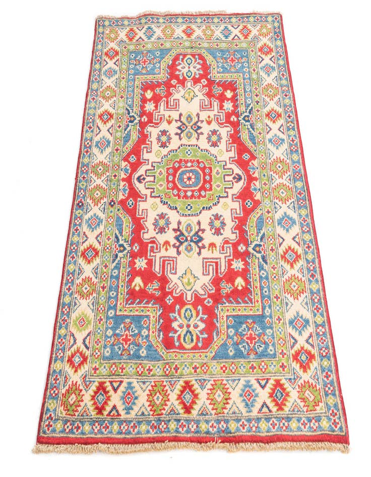 Detail image of  3' 3 x 4' 9  Hand Knotted Kazak Rug