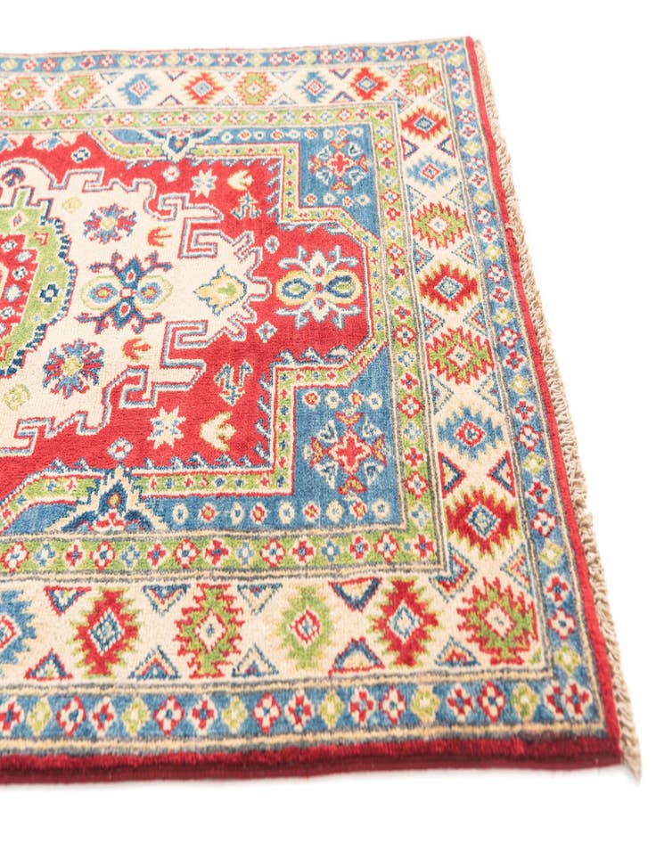 Detail image of  3' 3 x 4' 9  Hand Knotted Kazak Rug