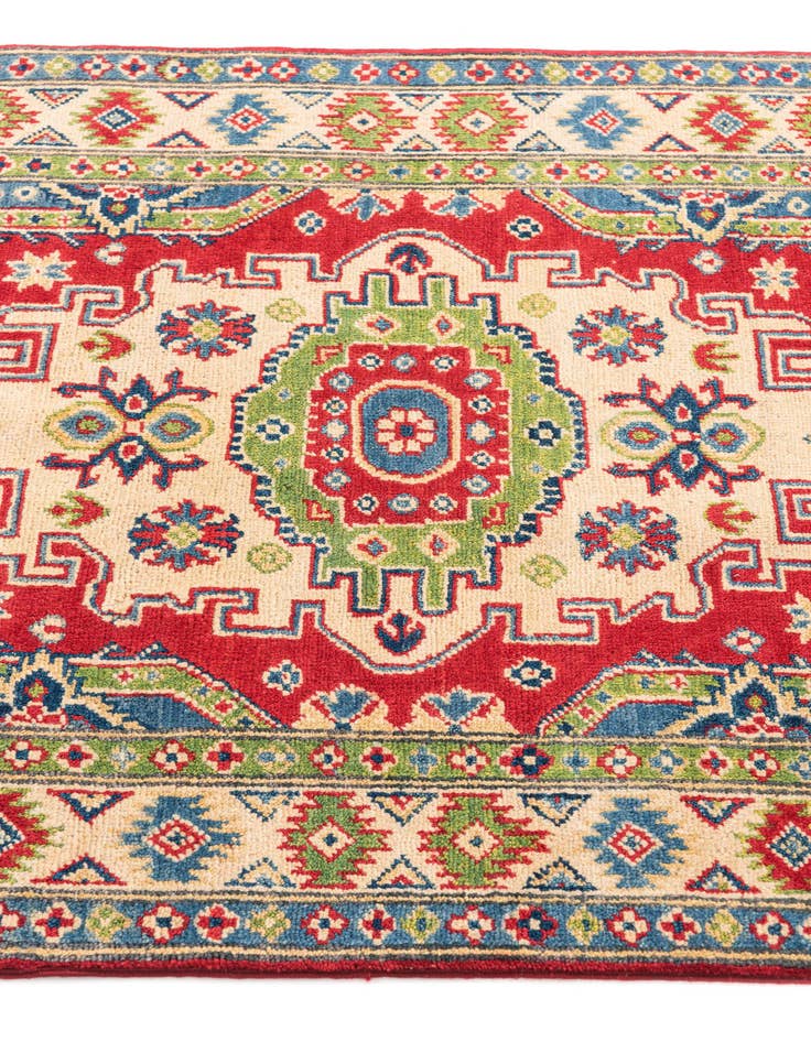 Detail image of  3' 3 x 4' 9  Hand Knotted Kazak Rug