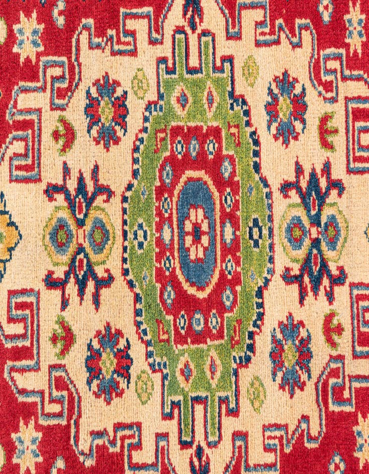 Detail image of  3' 3 x 4' 9  Hand Knotted Kazak Rug