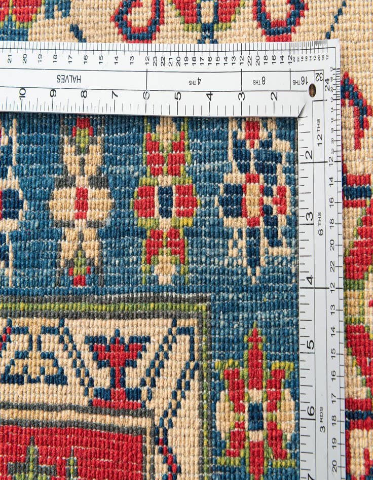 Detail image of  5' 7 x 8'  Hand Knotted Kazak Rug