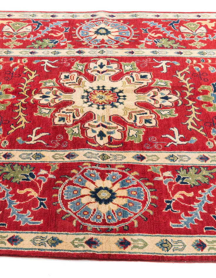 Detail image of  5' 7 x 8' 2  Hand Knotted Kazak Rug