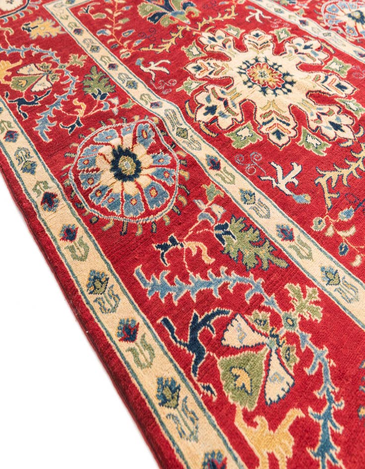 Detail image of  5' 7 x 8' 2  Hand Knotted Kazak Rug