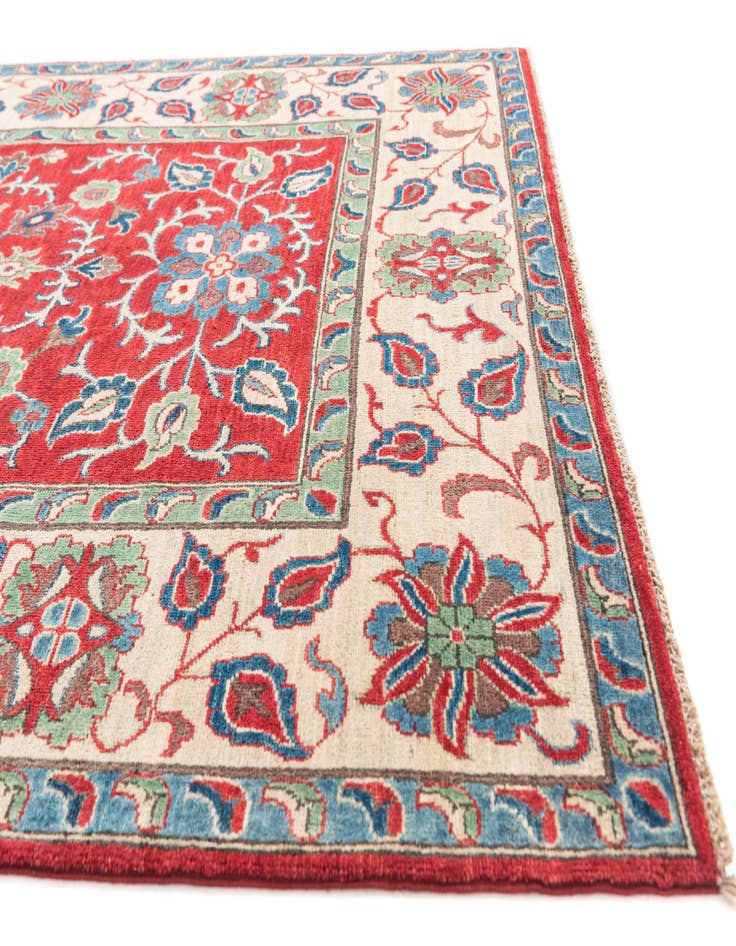 Detail image of  5' 7 x 7' 10  Hand Knotted Kazak Rug