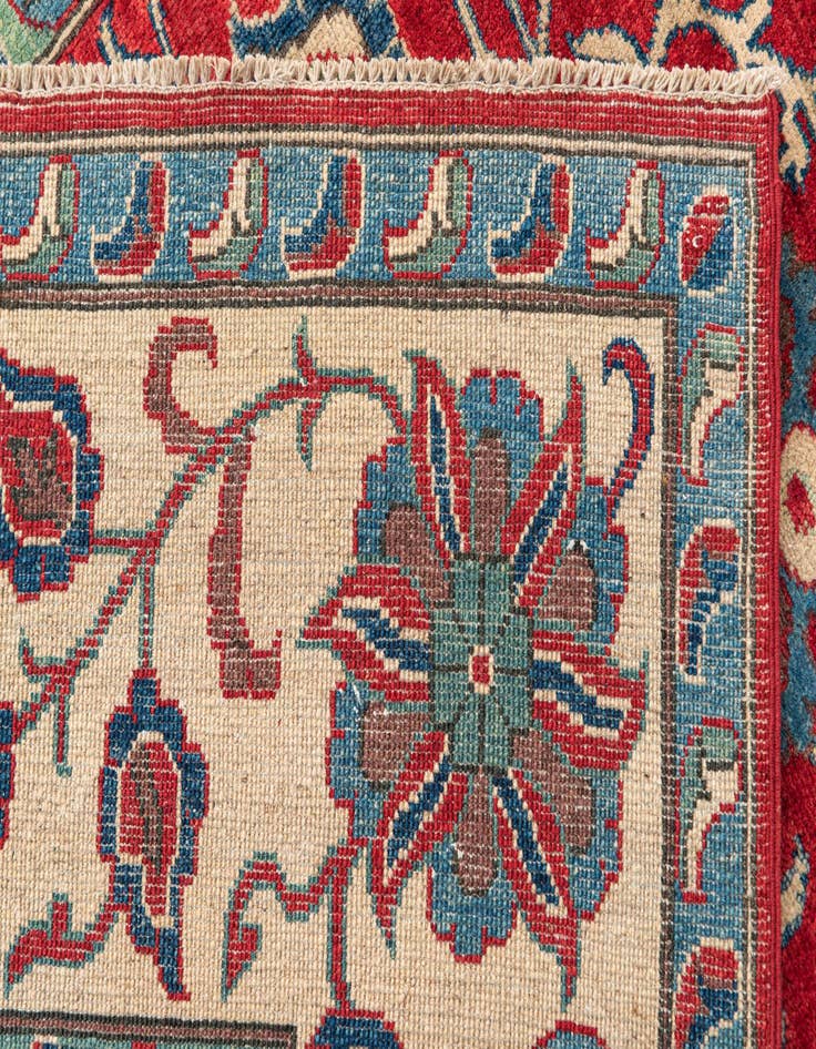 Detail image of  5' 7 x 7' 10  Hand Knotted Kazak Rug
