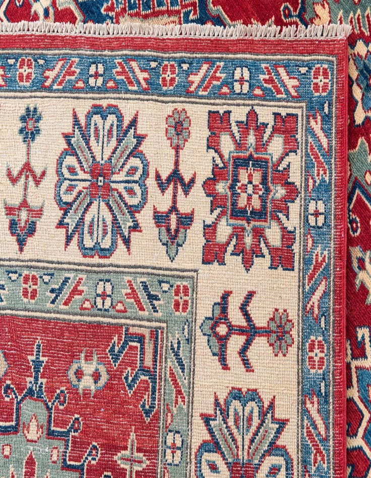 Detail image of  6' 9 x 9' 3  Hand Knotted Kazak Rug