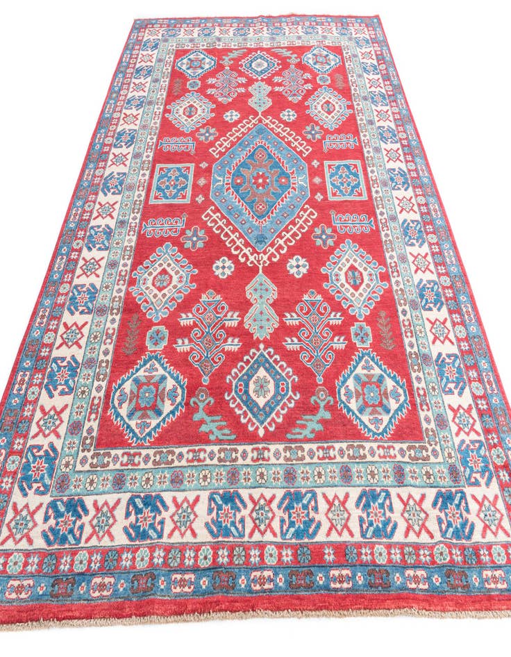 Detail image of  6' 10 x 9' 9  Hand Knotted Kazak Rug