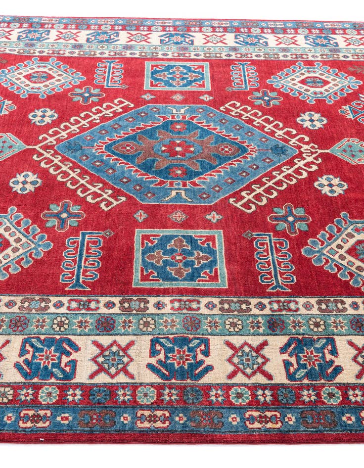 Detail image of  6' 10 x 9' 9  Hand Knotted Kazak Rug