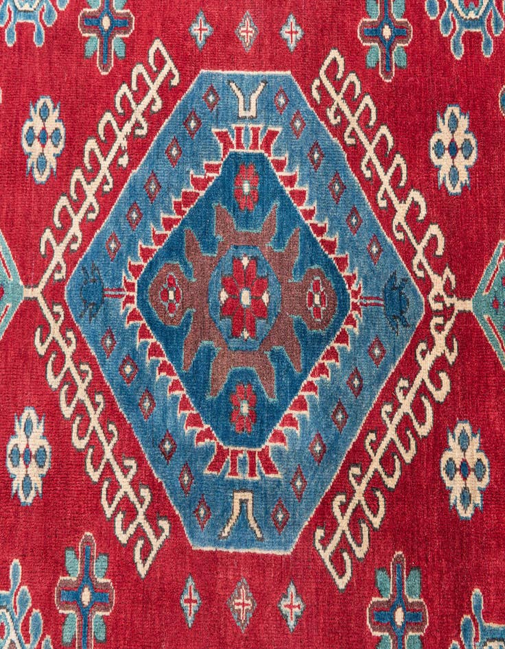 Detail image of  6' 10 x 9' 9  Hand Knotted Kazak Rug