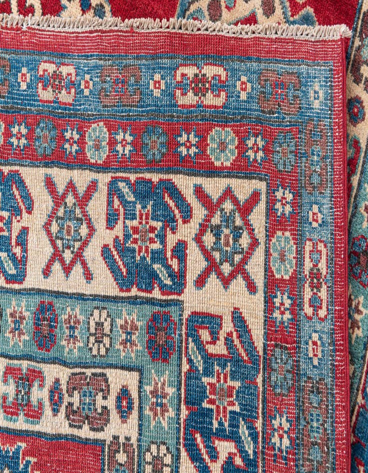 Detail image of  6' 10 x 9' 9  Hand Knotted Kazak Rug