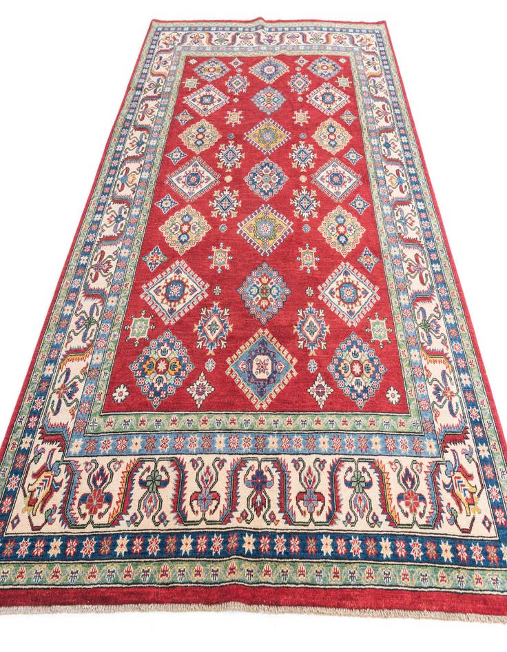 Detail image of  6' 7 x 9' 9  Hand Knotted Kazak Rug