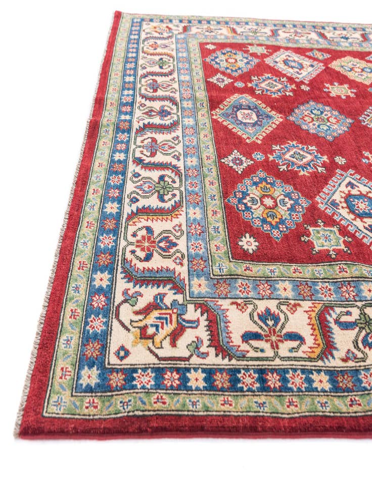 Detail image of  6' 7 x 9' 9  Hand Knotted Kazak Rug