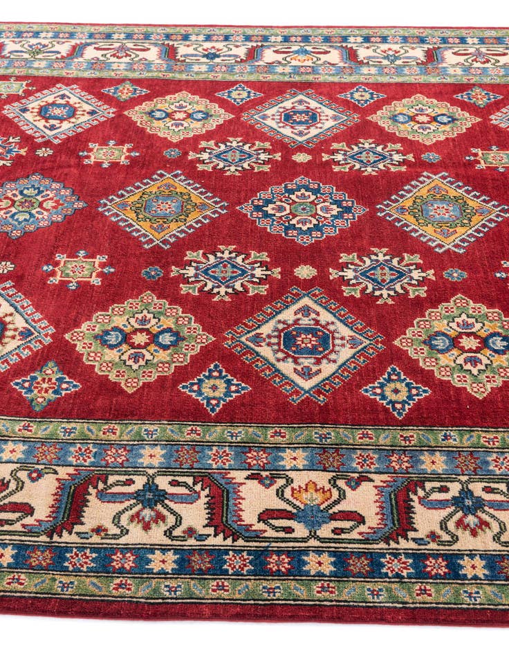 Detail image of  6' 7 x 9' 9  Hand Knotted Kazak Rug