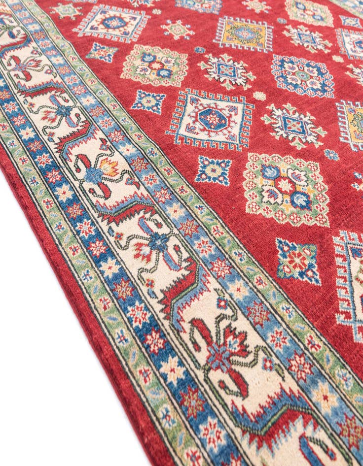 Detail image of  6' 7 x 9' 9  Hand Knotted Kazak Rug