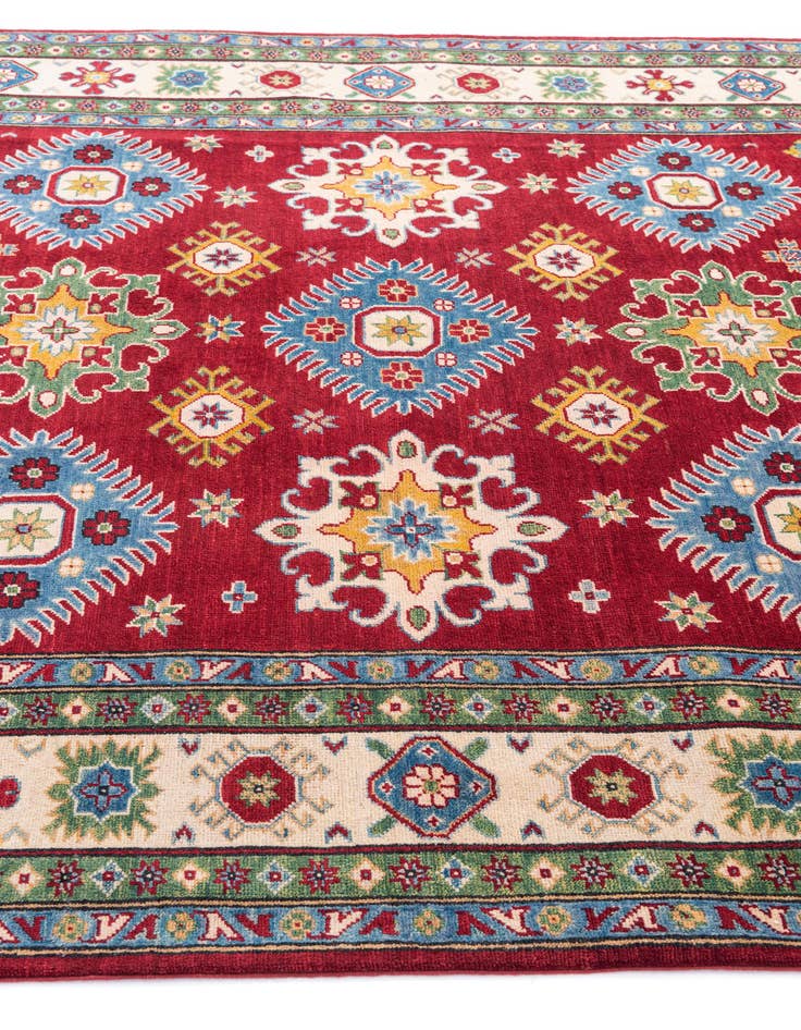 Detail image of  6' 9 x 9' 6  Hand Knotted Kazak Rug