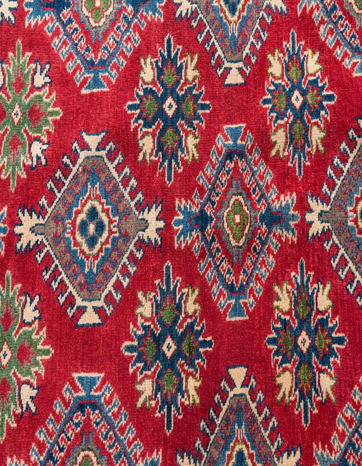 Detail image of  6' 4 x 9' 9  Hand Knotted Kazak Rug