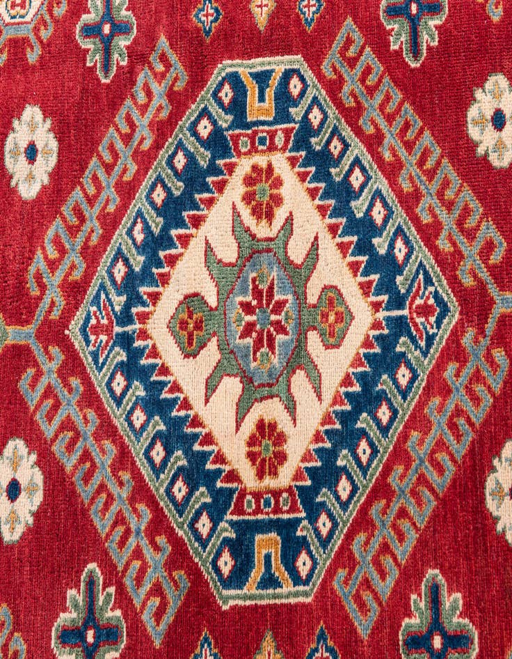Detail image of  6' 5 x 9' 7  Hand Knotted Kazak Rug