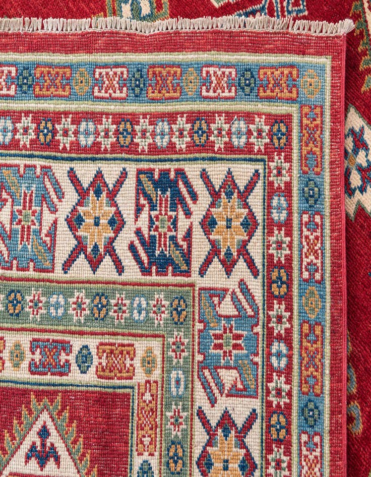 Detail image of  6' 5 x 9' 7  Hand Knotted Kazak Rug