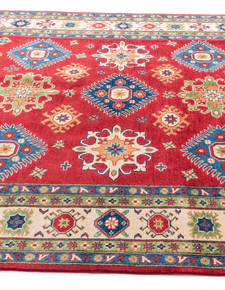 Detail image of  6' 7 x 9' 8  Hand Knotted Kazak Rug