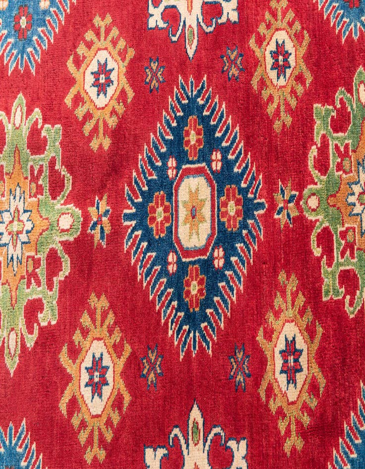 Detail image of  6' 7 x 9' 8  Hand Knotted Kazak Rug