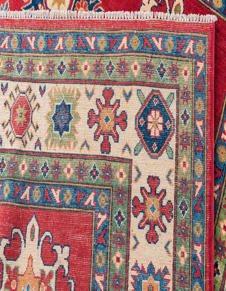 Detail image of  6' 7 x 9' 8  Hand Knotted Kazak Rug