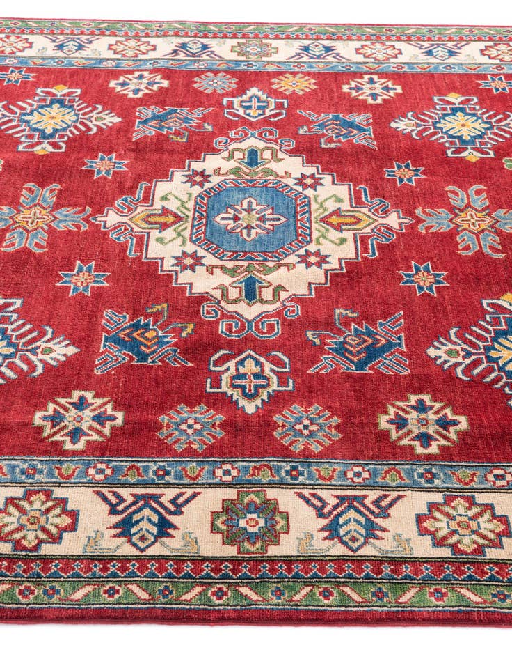 Detail image of  6' 4 x 9' 7  Hand Knotted Kazak Rug