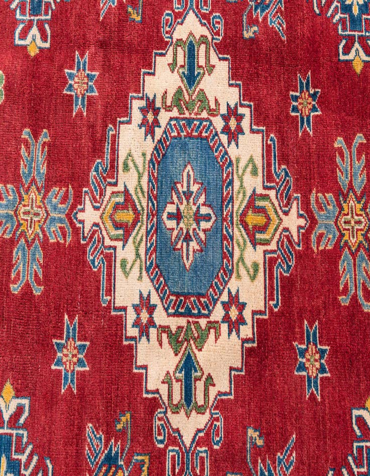 Detail image of  6' 4 x 9' 7  Hand Knotted Kazak Rug