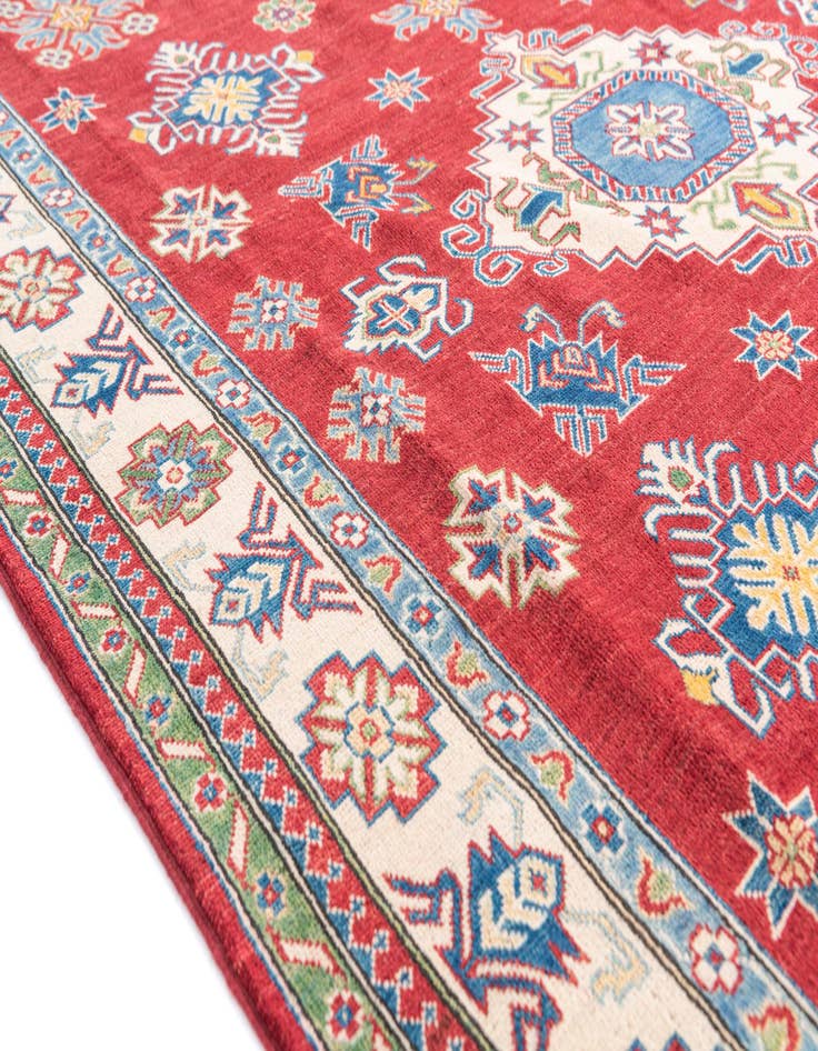 Detail image of  6' 4 x 9' 7  Hand Knotted Kazak Rug