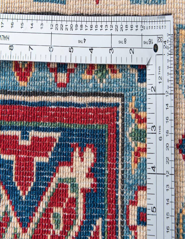 Detail image of  6' 4 x 9' 7  Hand Knotted Kazak Rug