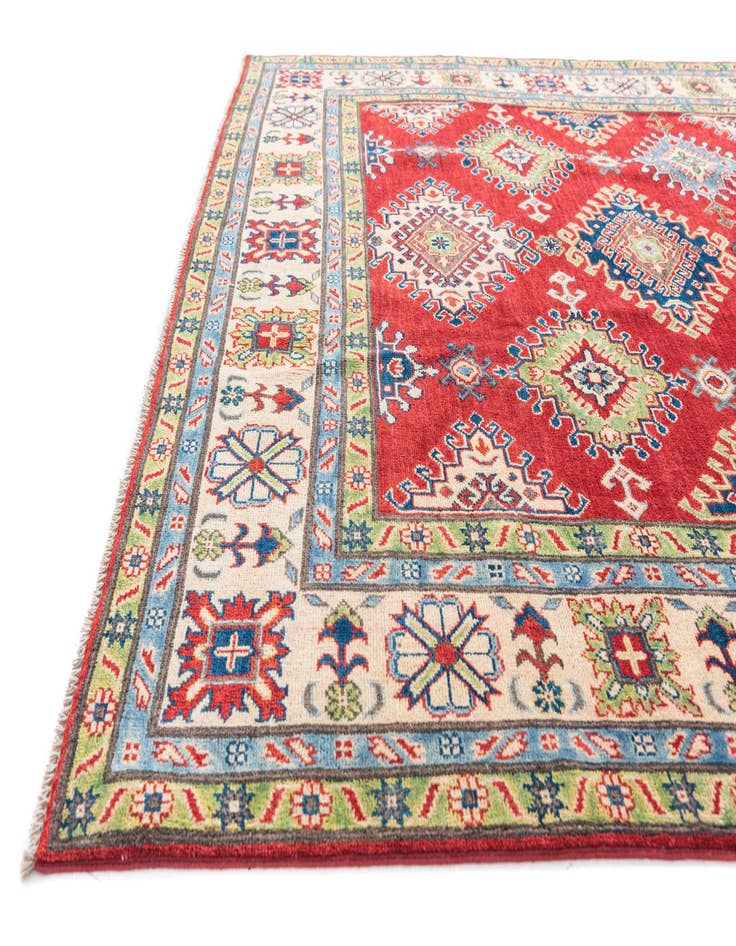 Detail image of  6' 9 x 10'  Hand Knotted Kazak Rug