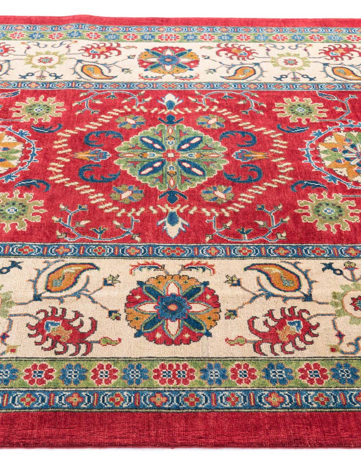 Detail image of  6' 7 x 9' 7  Hand Knotted Kazak Rug