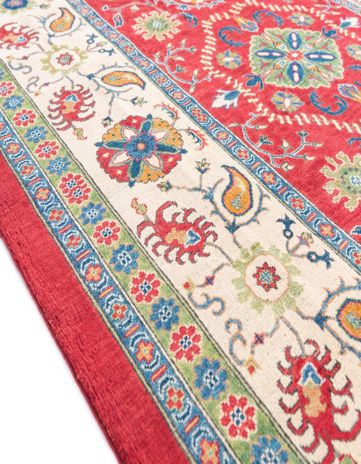 Detail image of  6' 7 x 9' 7  Hand Knotted Kazak Rug