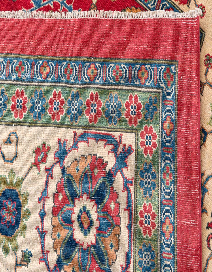 Detail image of  6' 7 x 9' 7  Hand Knotted Kazak Rug