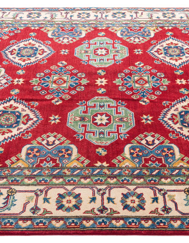 Detail image of  6' 7 x 9' 7  Hand Knotted Kazak Rug